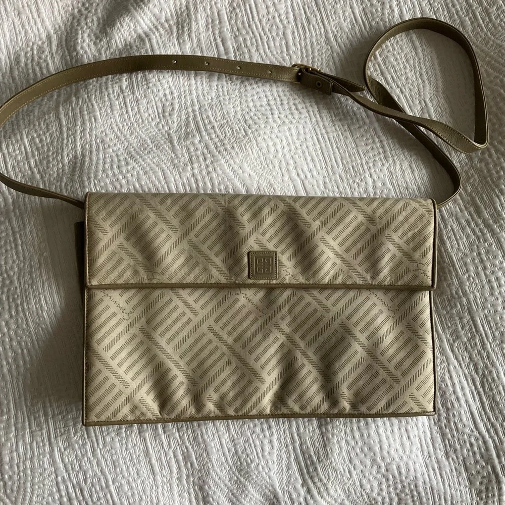 Givenchy Beige Monogram Crossbody Bag with Adjustable Strap